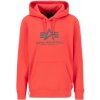 Alpha Industries Basic Hoody pánska mikina Radiant Red Farba: červená, Veľkosť: XL