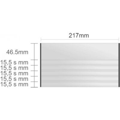 Triline Ac223/BL nástenná tabuľa 217x124mm Alliance Classic /46,5+ (5x15,5s)
