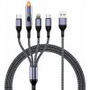 Luxria ProCable Multi 4in1 - USB kábel so zapaľovačom a tromi konektormi