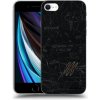 Picasee silikónový čierny obal pre Apple iPhone SE 2020 - SCRATCH