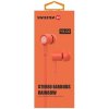 Handsfree Swissten Earbuds Rainbow YS-D2 3,5 mm oranžové G