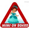Samolepka na auto - s reflexným textom - princezná Mimi