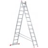 Hliníkový dvojdielny výsuvný rebrík VENBOS HOBBY, 2x12 priečok, 5,62 m