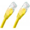XtendLan PK_5UTP010yellow patch, Cat5E, UTP, 1m, žlutý
