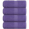 Mydlové utierky 4 ks Fialové 30x30 cm 360 g/m² 100 % bavlna