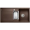 Blanco Metra 6 - Silgranitový drez, 100x50 cm, s ovládaním odtoku, kávová 515045