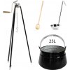 Perfect Home Kotlík s trojnožkou, varechou, naberačkou, 25L, 4ks, Set-118
