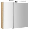 Sapho MIRRÓ galérka s LED osvetlením, 3x dvierka, 120x70x16cm, dub Alabama MC080-0022