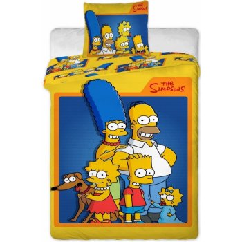 Jerry Fabrics obliečky Simpsons Family bavlna 140x200 70x90