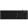 Genius Smart KB-100, klávesnica US, klasická, drôtová (USB), čierna, leštený hliník (31300005400)