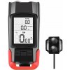 Verk 14480 Vodeodolné LED svetlo na bicykel USB, el.zvonček, tachometer červené