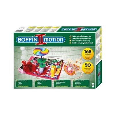 Stavebnice Boffin II. Motion 165 elektronická 165 projektů na baterie 50ks v krabici 53x35x8cm