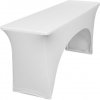 TENTino Elastický poťah STANDARD na pivný stôl 220x50 - 220x70 cm Farba obrusu: BIELA / WHITE
