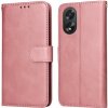 Peňaženkové kožené puzdro Calf Texture na Oppo A38 - Ružová zlatá