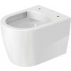 Duravit ME by Starck - Závesné WC, Rimless, DuraShield, biela 253009AA00