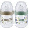 Nuk fľaša dojčenská For Nature s kontrolou teploty hnedá 150 ml