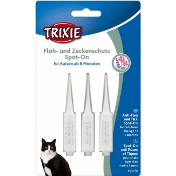 Trixie Spot-On Flea & Tick Pipety pre mačky 3 x 1 ml