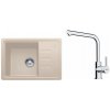 FRANKE SETG266SA fragranitový drez Malta 620x435mm BSG 611-62 Sahara+batéria FS 3230.031 FRA 114.0700.750