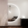 Baltica Design Tiny Border Semi Round zrkadlo 90x55 cm s osvetlením čierna 5904107925349