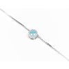 Šperk Holíč Náhrdelník s kamienkovým príveskom ,,bledo modrý