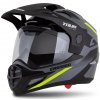 prilba Tour 20 X-tra CASSIDA šedá/žltá fluo/čierna/čierna matná plexi s prípravou na Pinlock 2025 Veľkosť: XS (53 až 54 cm), Veľkost: XS (53 až 54 cm)