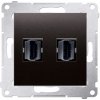 Zásuvka 2xHDMI antracit metal. SIMON54Pre (simon)