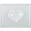 Odlievacia forma srdiečko 5,5 cm - čipka