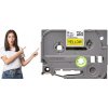 páska BROTHER TZ611 čierne písmo, žltá páska Tape (6mm) (TZE611)