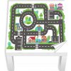 Laminovaná nálepka na stolík LACK pre deti 55x55 cm - CESTA MESTO