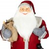MagicHome Dekorácia Santa, červený, 120 cm