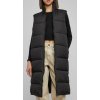 Prešívaná dámska vesta Urban Classics Long Puffer - čierna 4XL