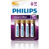 Philips baterie AA Ultra lithium - 4ks FR6LB4A-10