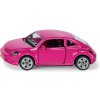 Siku Blister VW Beetle ružový s nálepkami 1:55