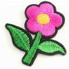 Nažehľovacia záplata - Kvet so stonkou - rozmer 4 cm x 3,5 cm