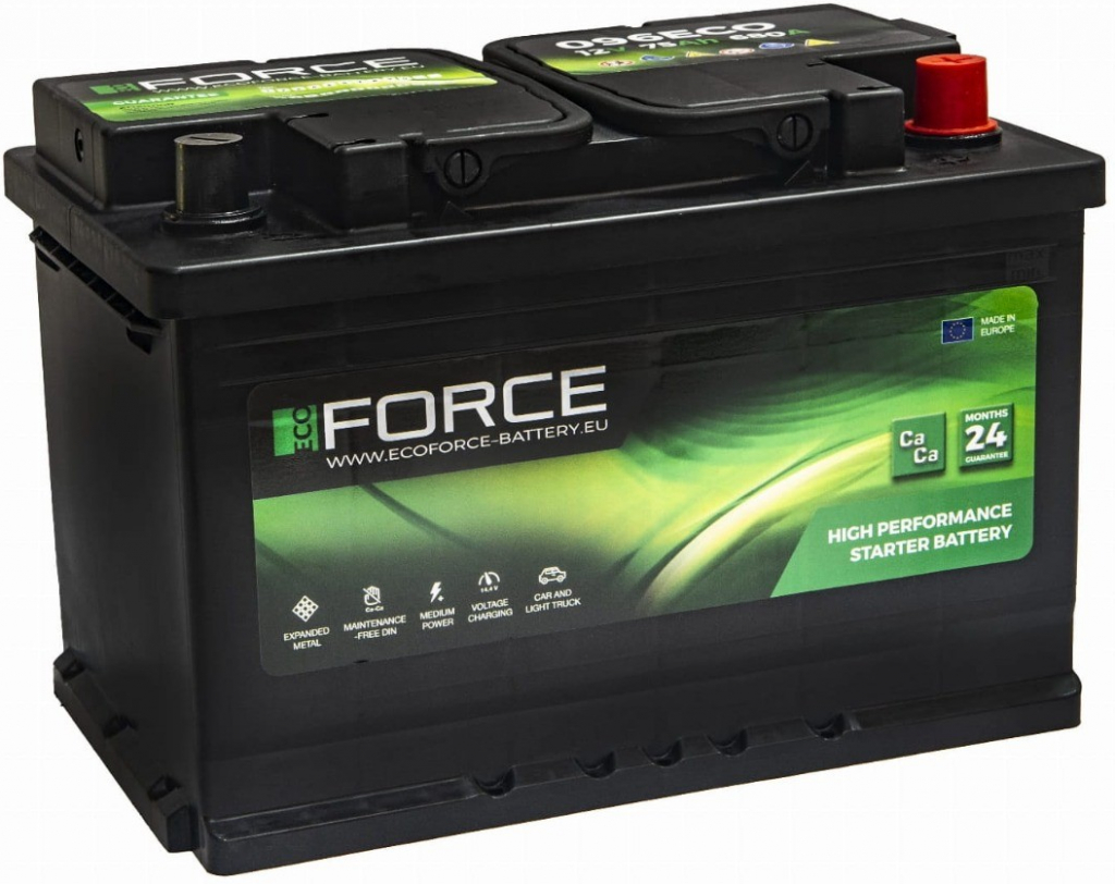 ECO FORCE 12V 75Ah 680A 096ECO