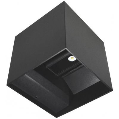 BOWI LED Vonkajšie nástenné svietidlo KREON 2xLED/3W/230V IP54 4000K čierna BW0337 + záruka 3 roky zadarmo