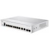 Cisco switch CBS350-8T-E-2G-EU (8xGbE, 2xGbE/ SFP combo, fanless) - REFRESH CBS350-8T-E-2G-EU-RF