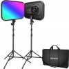 Súprava Neewer RGB168 RGB LED, dve lampy 60W 2500-8500K