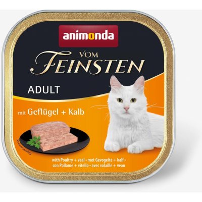 Animonda Vom Feinsten cat CLASSIC hydina a teľacie 16 x 100 g