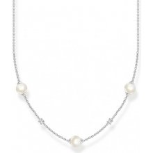 Thomas Sabo Náhrdelník Pearls with white stones silver KE2120-167-14-L45V