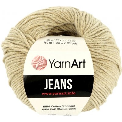 YarnArt Jeans 48 béžovo hnedá