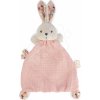 Textilný zajačik na maznanie Coquelicot Rabbit Poppy Doudou K'doux Kaloo ružový 20 cm z jemného materiálu od 0 mes