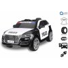 Beneo elektrické autíčko Audi Q5 Policajné 24 GHz Do 2 X 40W motor jednomiestne USB SD karta Kožené sedadlo Eva kolesá Original licencia čierna