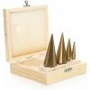 Vrták stupňovitý 4-32mm, sada 4ks, stupňovanie po 2mm, HSS, Tagred TA4037