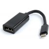 Gembird adaptér USB-C (M) na DisplayPort (F), 0.15m kábel, čierny A-CM-DPF-01