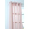 ZÁCLONA S KRÚŽKAMI RUŽOVÁ ĽAHKÁ 140 x 260 cm OKENNÁ ZÁCLONA