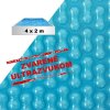 Solárna plachta modrá, obdĺžnik 4 x 2 m, 400 mikrónov
