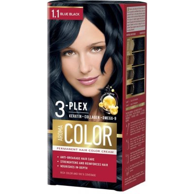 Aroma Color Farba na vlasy - modro čierna č.1.1