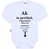 New Baby Body s potlačou ...vymeniť plienku...