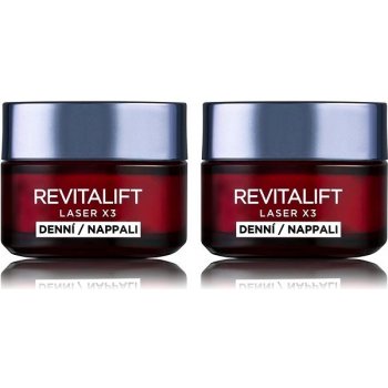 L'Oréal Paris Revitalift Omladzujúci krém Revitalift Laser X3 50 ml + Omladzujúci nočný krém Revitalift Laser X3 Night 50 ml darčeková sada